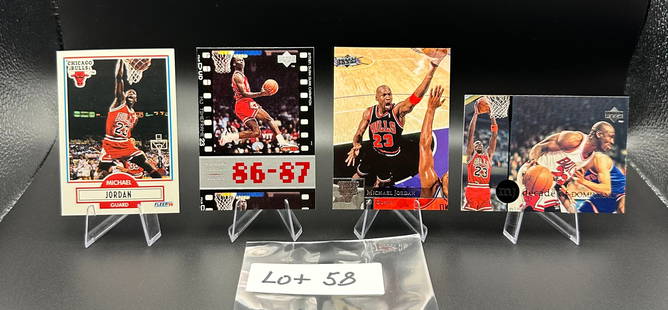 (4) Michael Jordan Basketball Cards Chicago Bulls: Item: (4) Michael Jordan Basketball Cards Chicago Bulls Please look at the pictures carefully to determine what you believe the condition of this collectible is. We are not professional authenticators