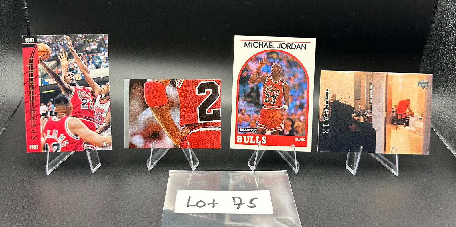 (4) Michael Jordan Basketball Cards Chicago Bulls: Item: (4) Michael Jordan Basketball Cards Chicago Bulls Please look at the pictures carefully to determine what you believe the condition of this collectible is. We are not professional authenticators