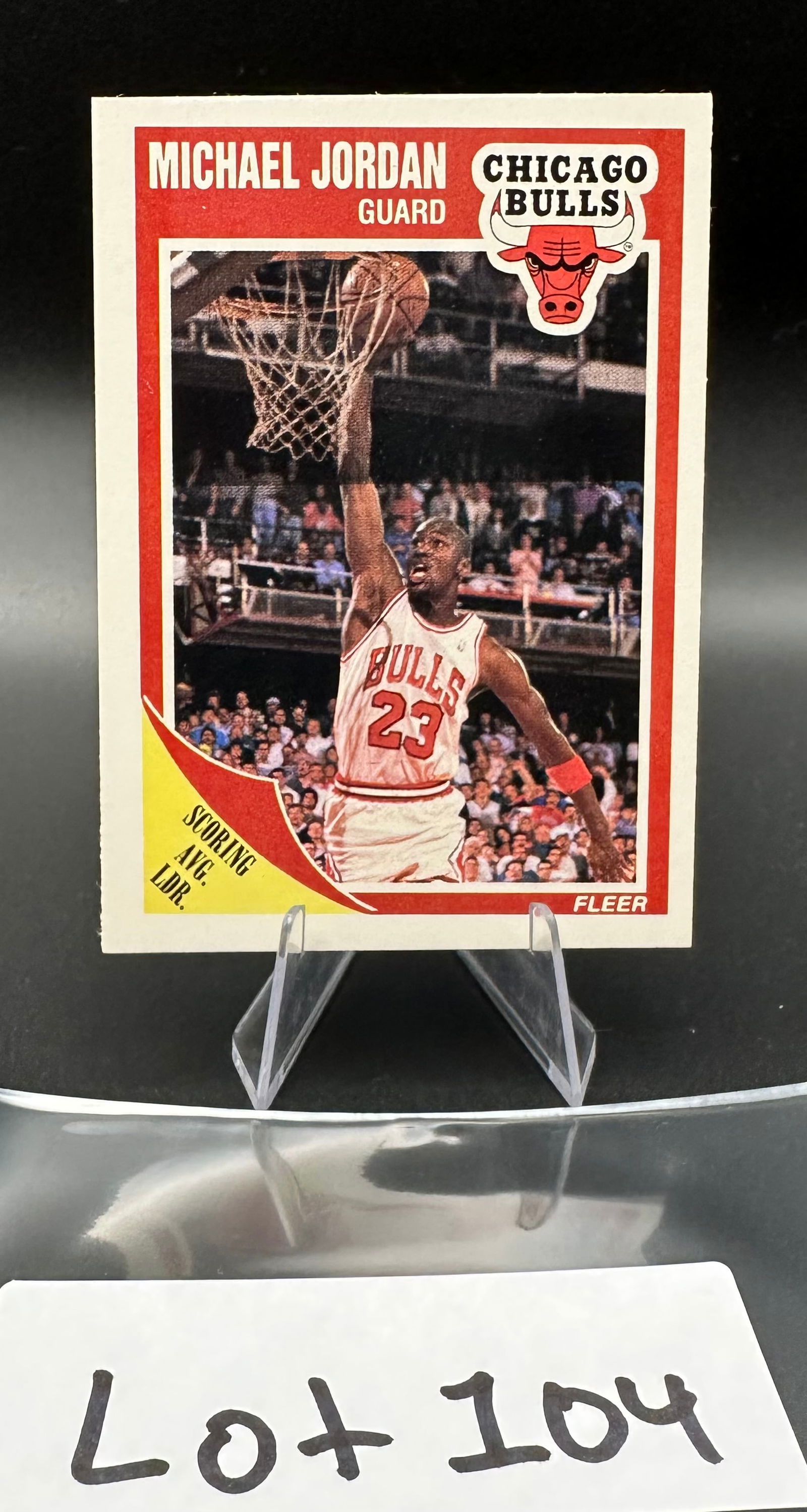 1989-90 Fleer - Michael Jordan Of Chicago Bulls Card Number #21 (1 of 2)