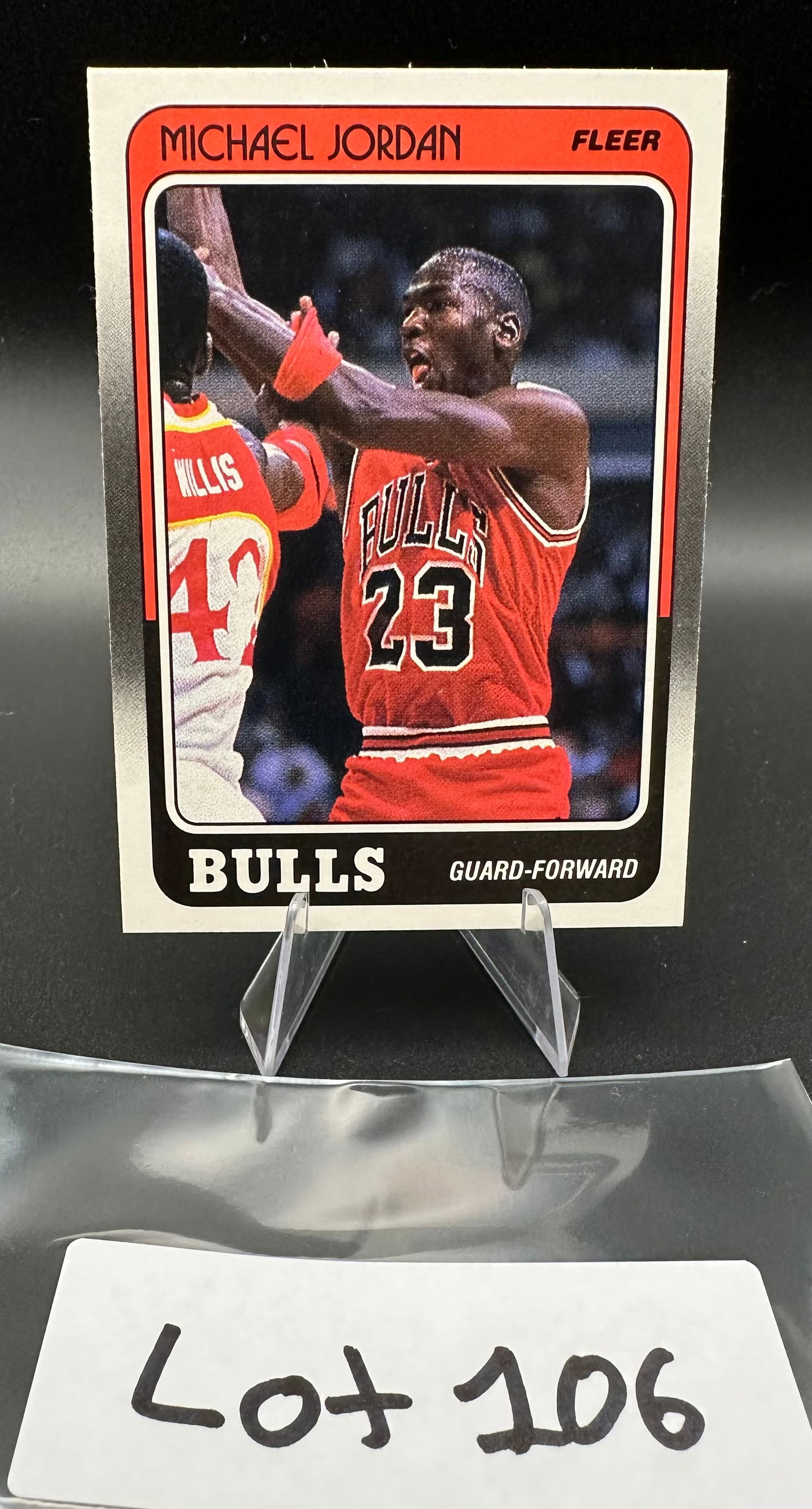 1988-89 Fleer Basketball Michael Jordan Card #17 Chicago Bulls (1 of 2)