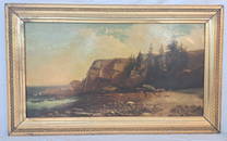 19c OOB Seascape by Harrison Bird Brown