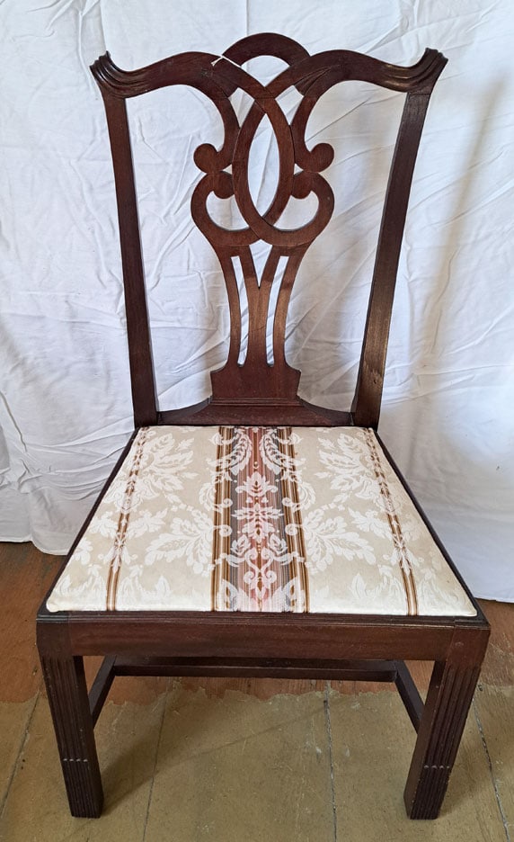Chippendale Side Chair. Probably Newport, RI Area. (1 of 5)