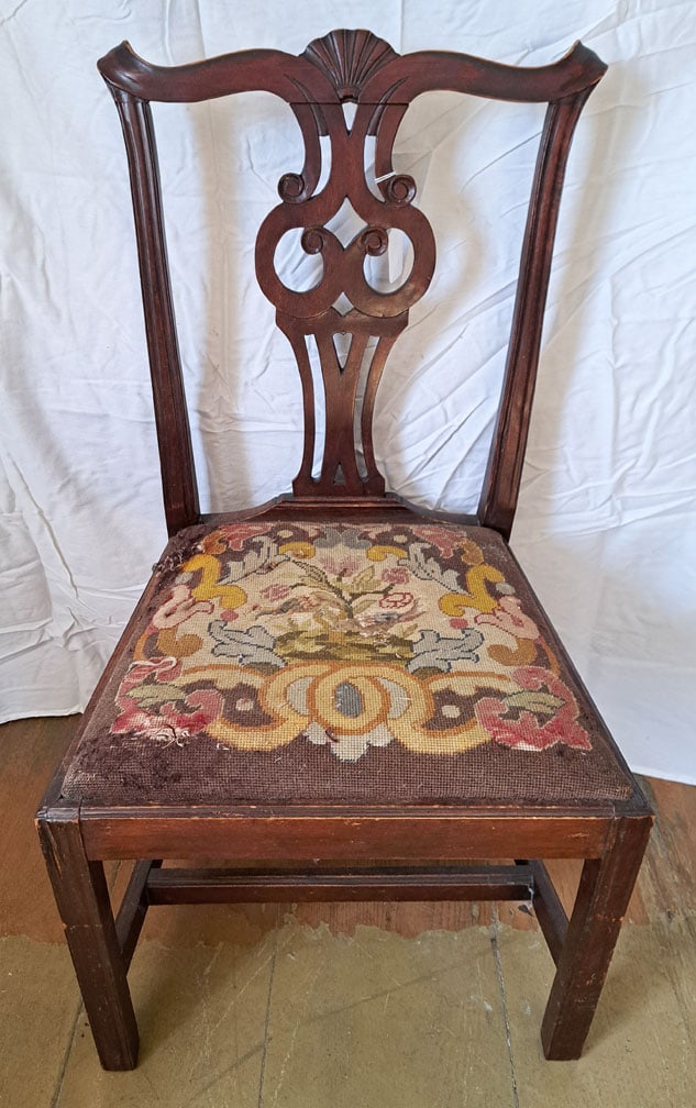Chippendale Side Chair. Probably Boston, MA Area. (1 of 6)