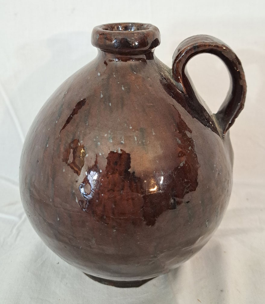 Redware Jug. Probably Southern Massachusetts. (1 of 6)