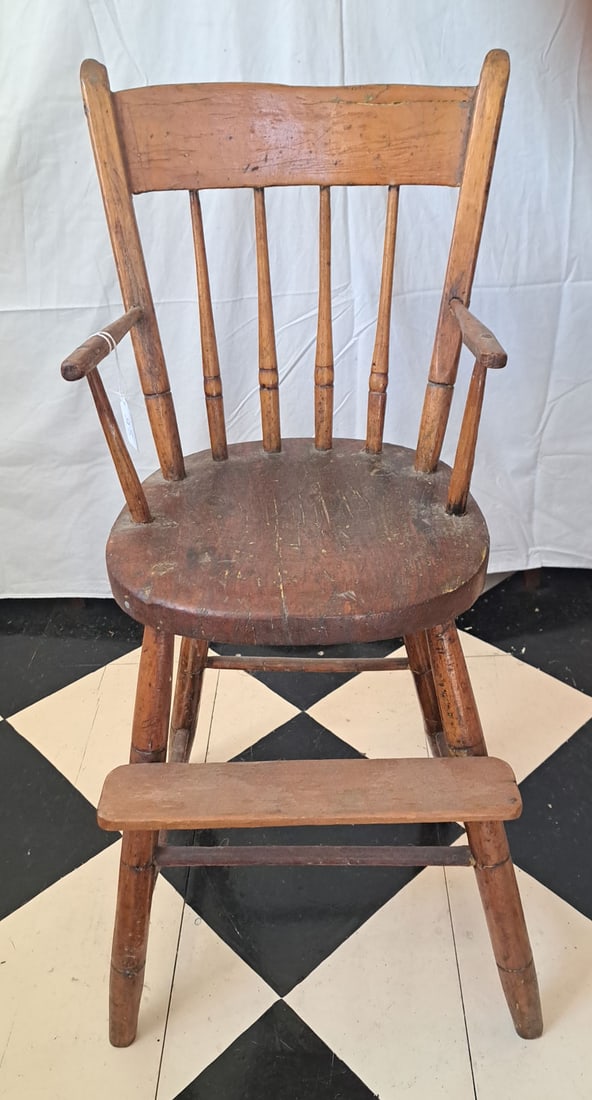 Windsor High Chair.: 14" Wide X 14" Deep X 33" Tall.