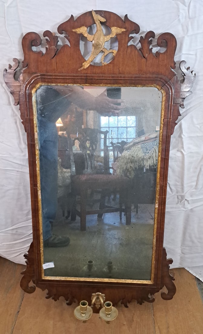 Georgian Mirror with Candleholders (1 of 4)