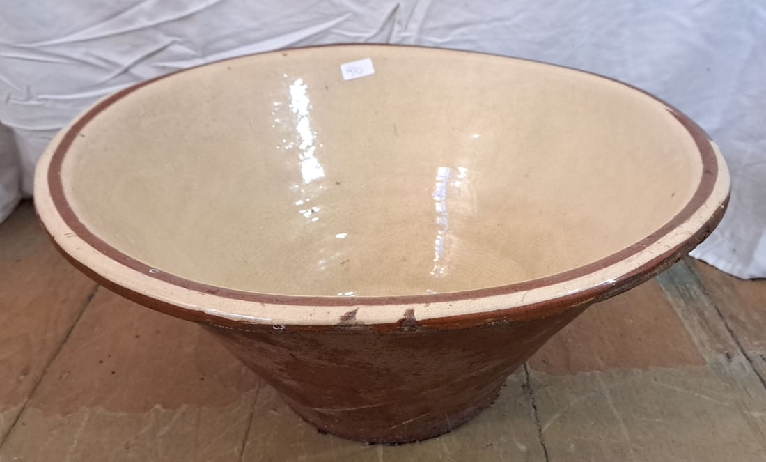 Extra Large Redware Milk Pan (1 of 3)
