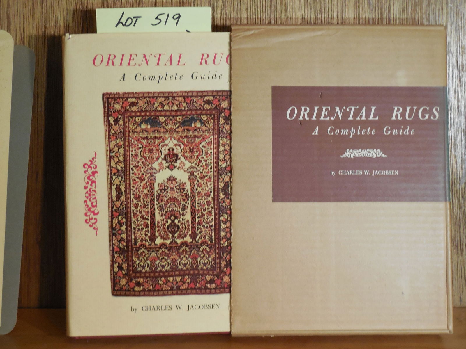 "Oriental Rugs: A Complete Guide" by Charles W. Jacobsen Book Lot (1 of 3)