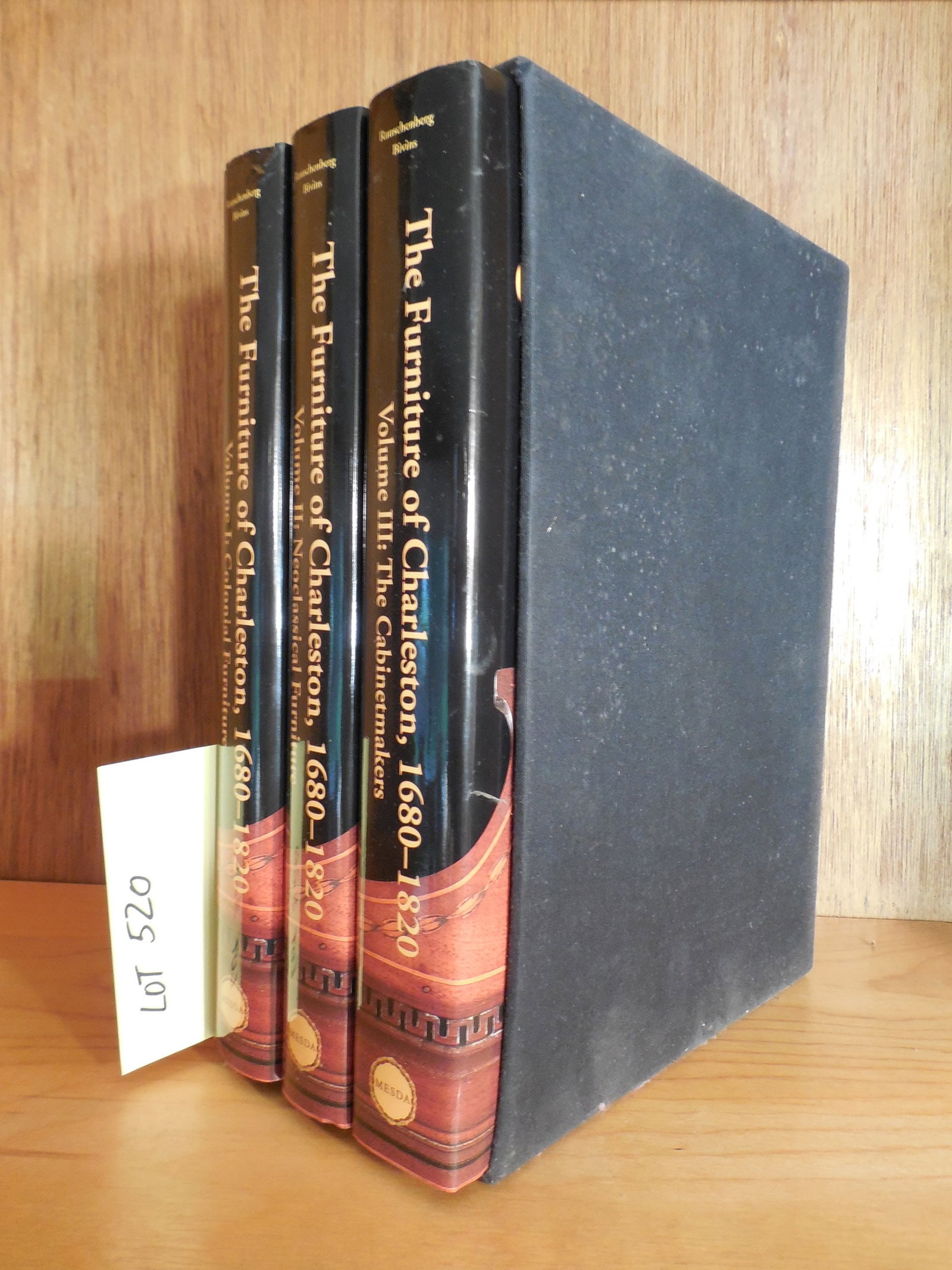 Complete 3 Volume Set of "The Furniture of Charleston" by Bradford L. Rauschenberg and John Bivins: Complete 3 Volume Set of "The Furniture of Charleston 1680-1820" by Bradford L. Rauschenberg and John Bivins, Jr. Includes Colonial Furniture, Neoclassical Furniture, and the Cabinetmakers. Copyright 