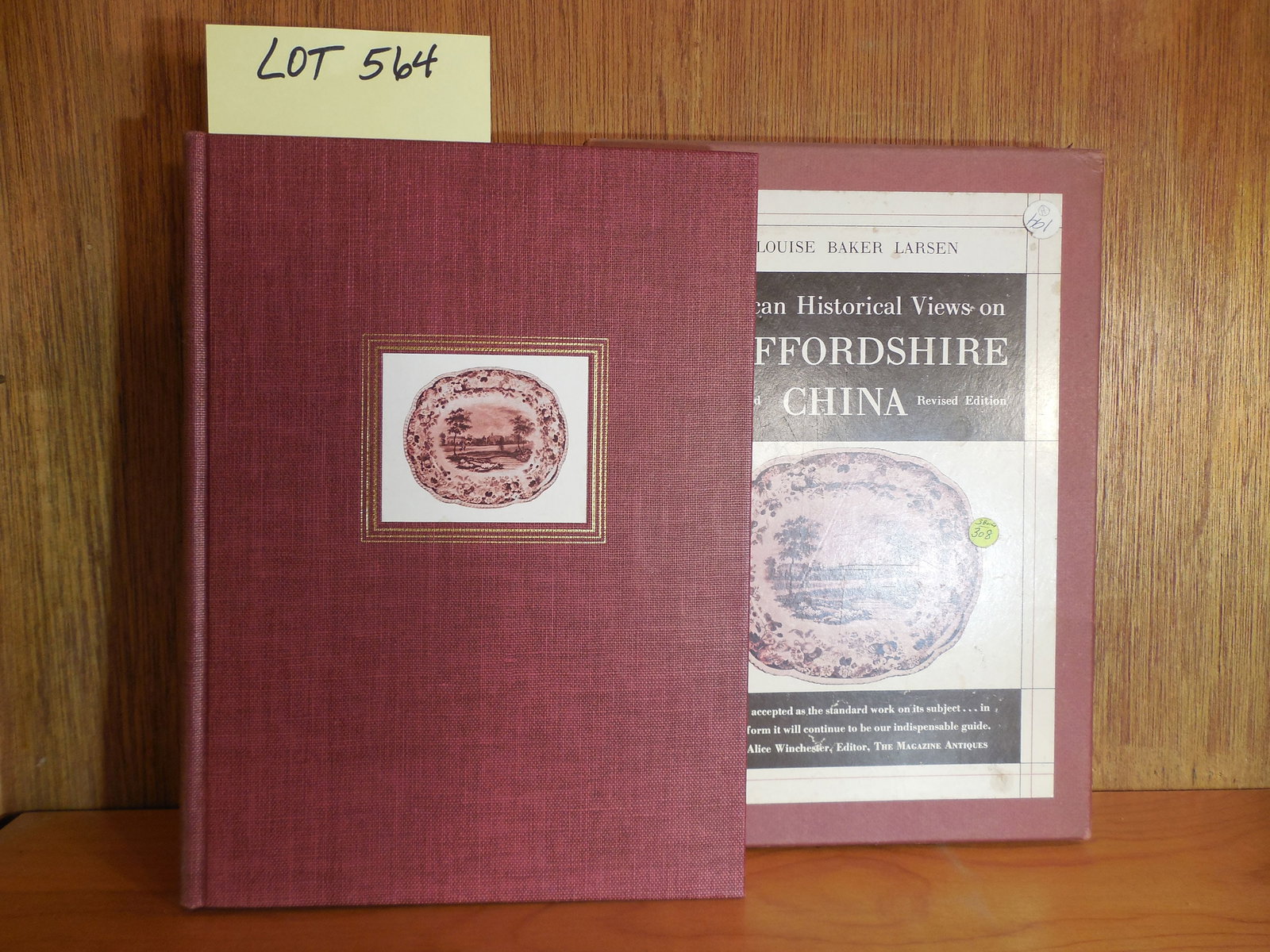 "American Historical Views on Staffordshire China" Book Lot by Ellouise Baker Larsen Signed by auth: "American Historical Views on Staffordshire China" Book Lot by Ellouise Baker Larsen Signed by author. New Revised and Enlarged Edition. Copyright 1950