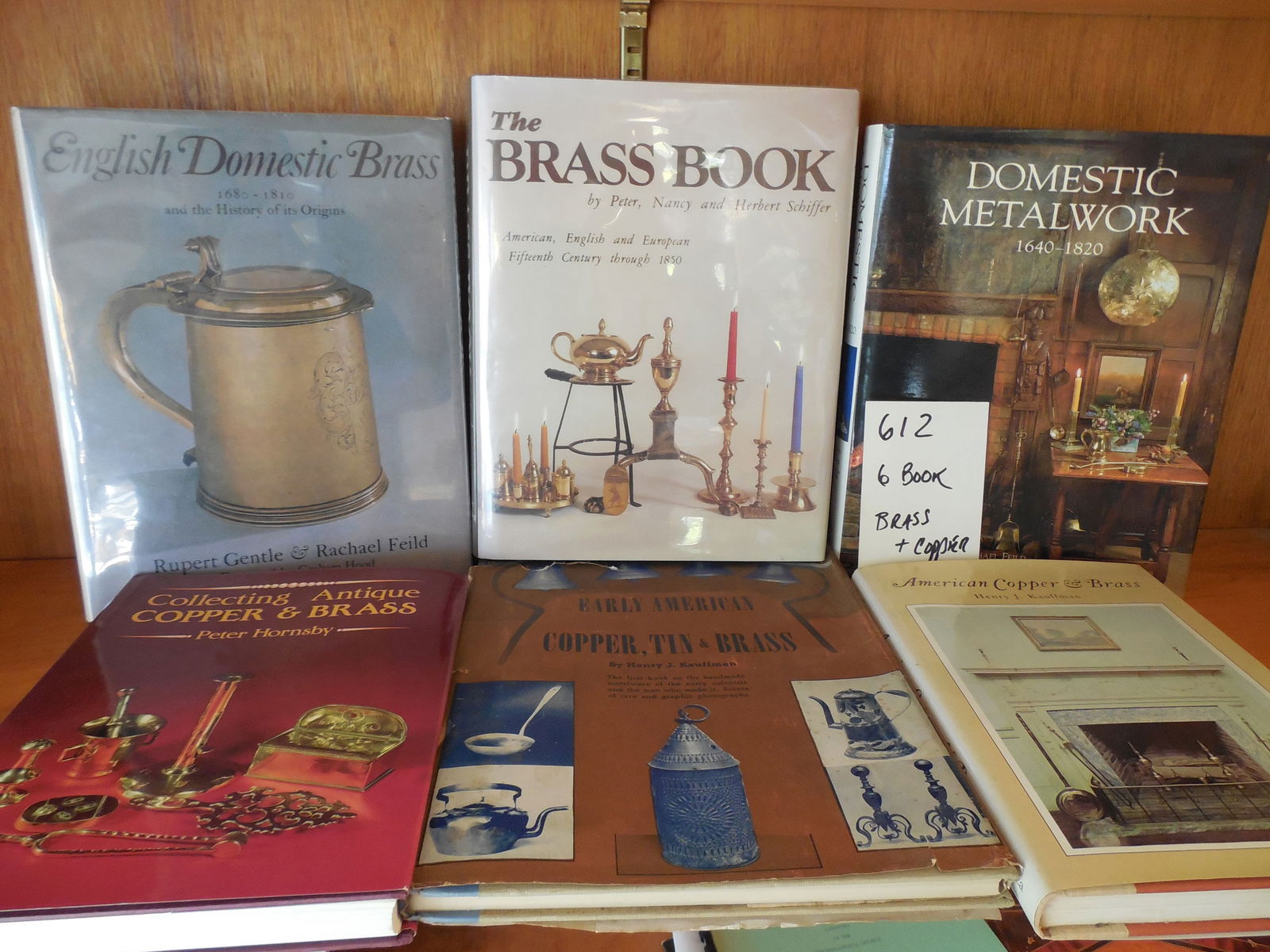 Lot of 6 Books on Copper & Brass: Lot of 6 Books on Copper & Brass