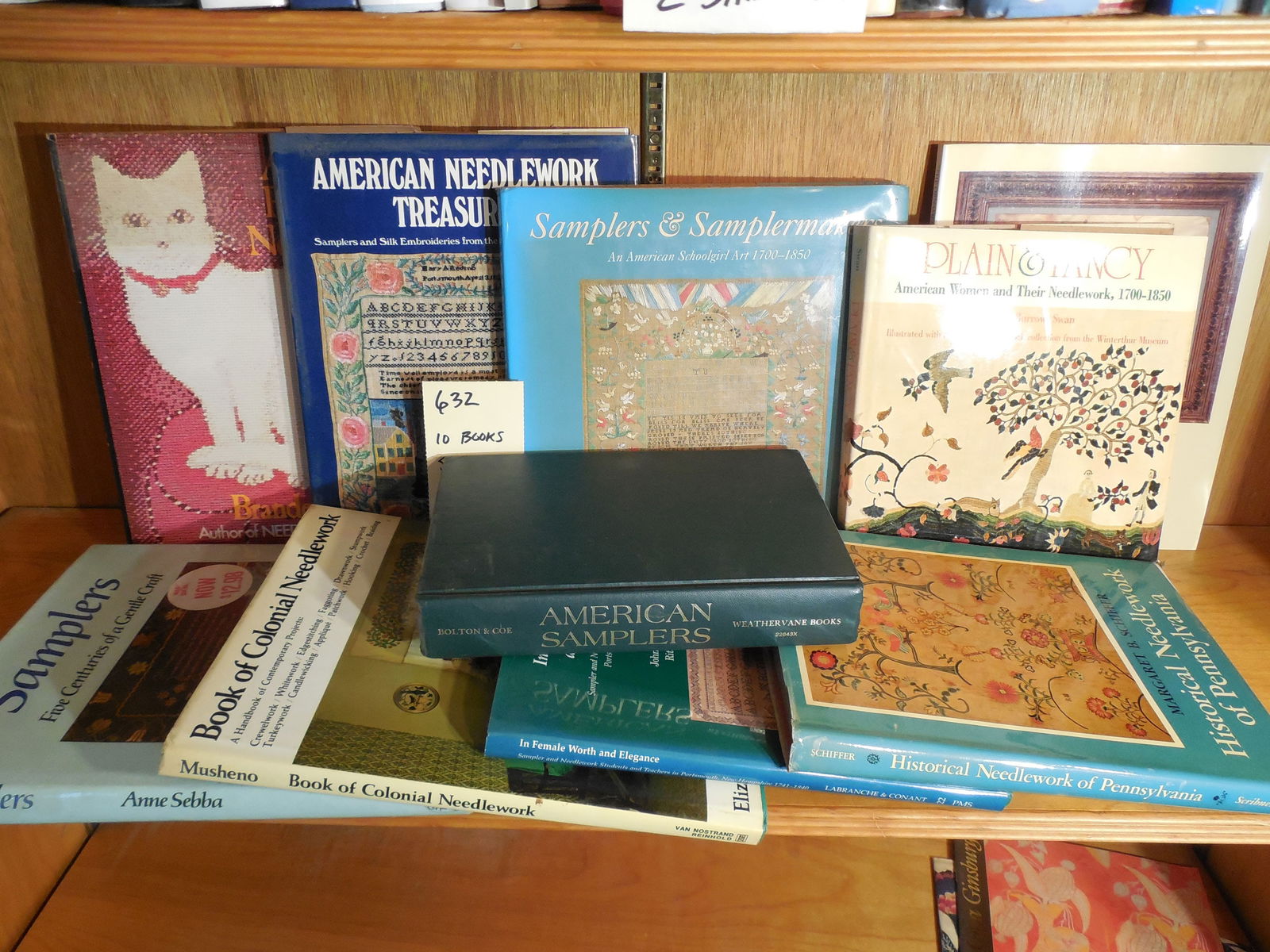 Lot of 10 Books Relating to Samplers & Needlework: Lot of 10 Books Relating to Samplers & Needlework