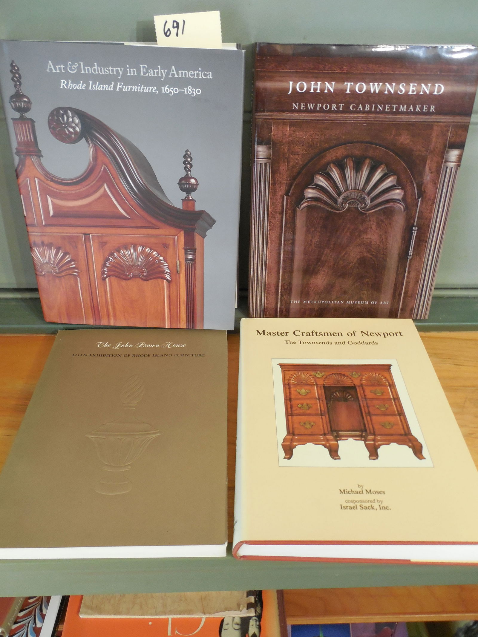 Lot of 4 Books Relating to Rhode Island Furniture and Furniture Makers (1 of 5)