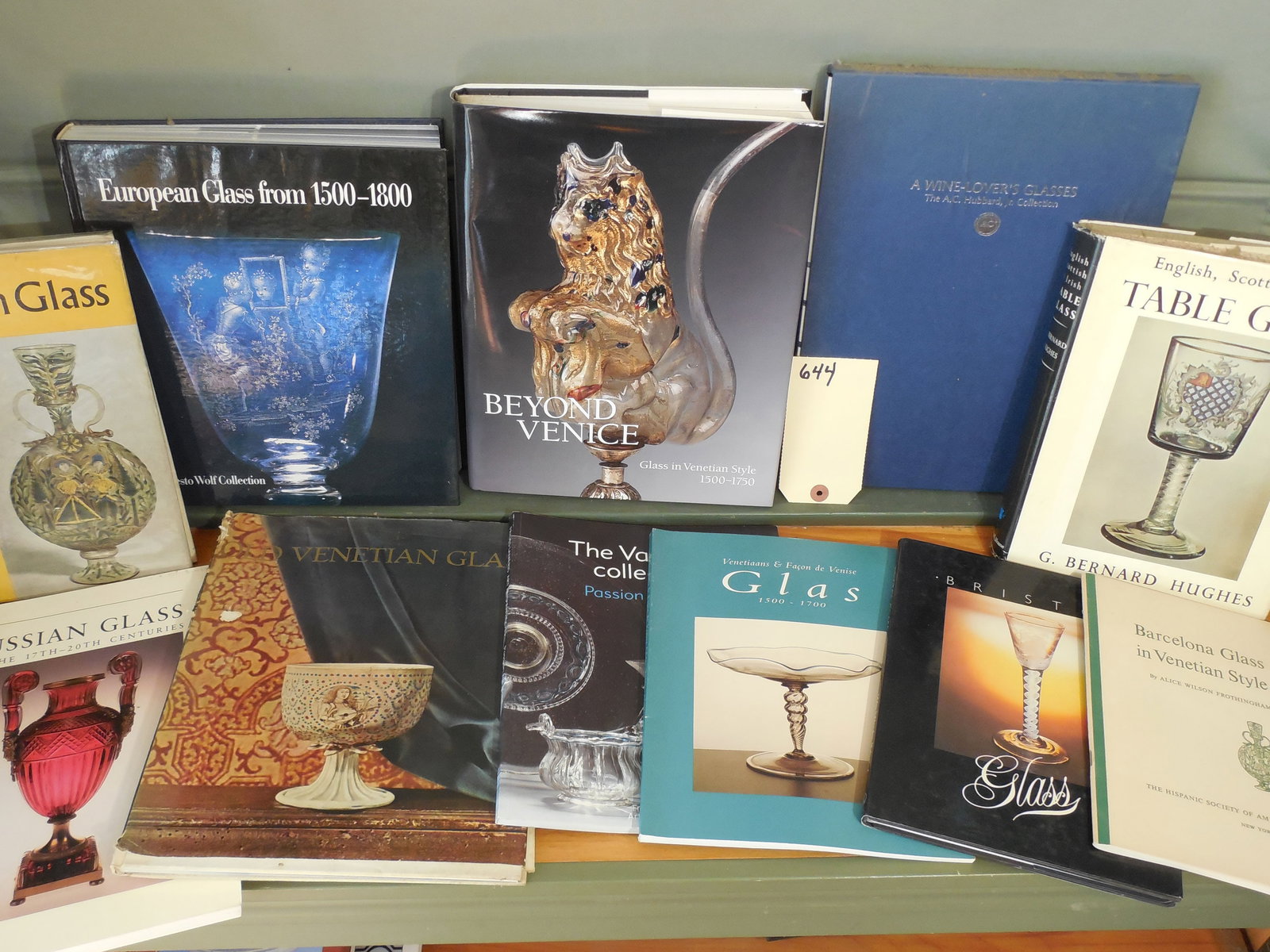 Lot of 10 Books Relating to Glass, Including English, Venetian, Russian, etc… (1 of 6)