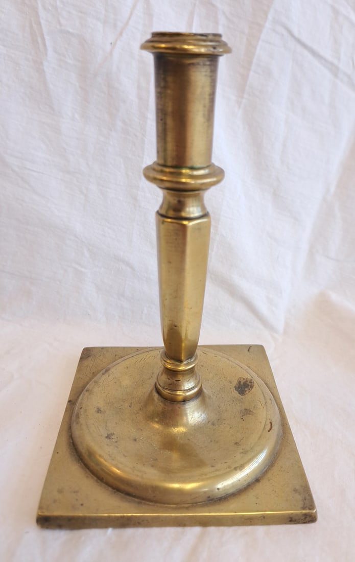 17th Century Brass Candlestick (1 of 7)