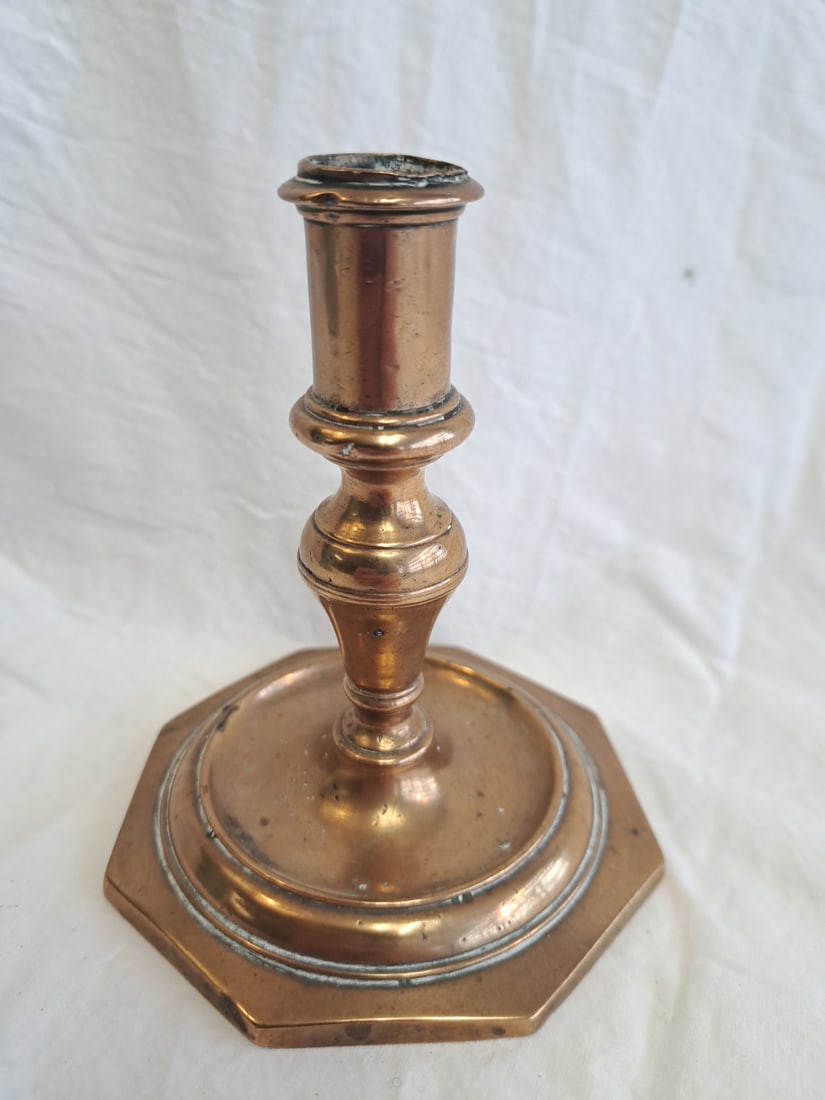 17th Century Brass Candlestick (1 of 6)