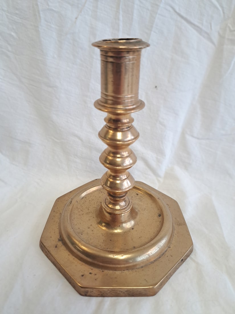 17th Century Brass Candlestick (1 of 6)