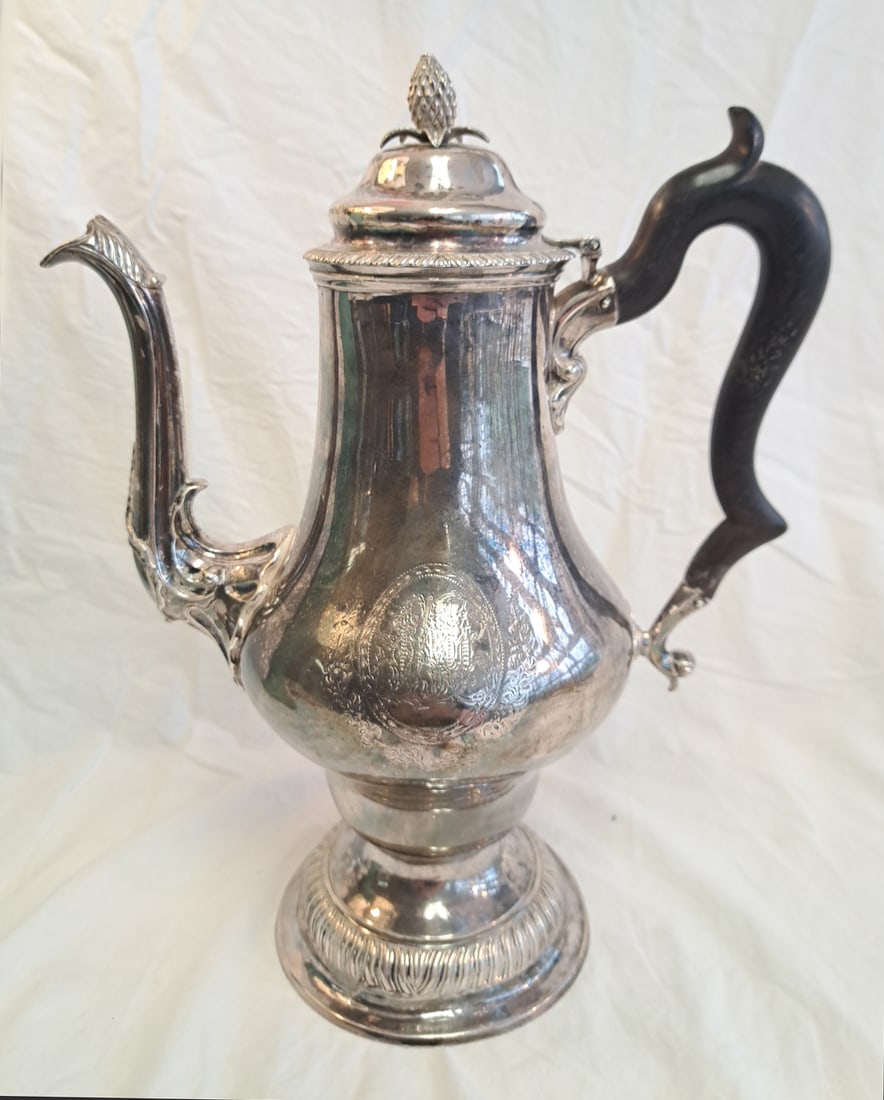 C. 1800 Joseph Holt Ingraham Coin Silver Tea Pot (1 of 14)