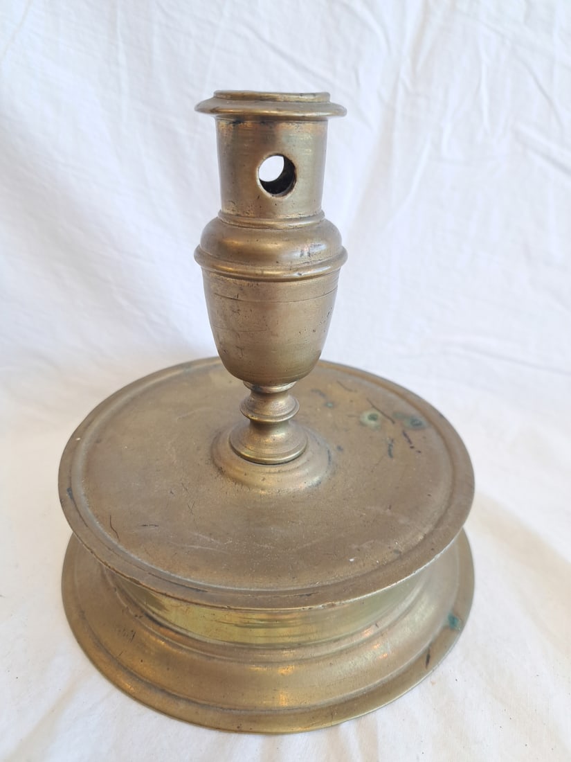 Early Brass Candlestick. (1 of 6)