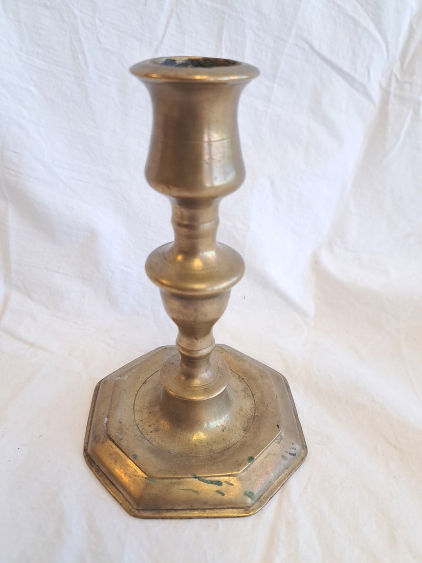 17th Century Brass Candlestick (1 of 6)