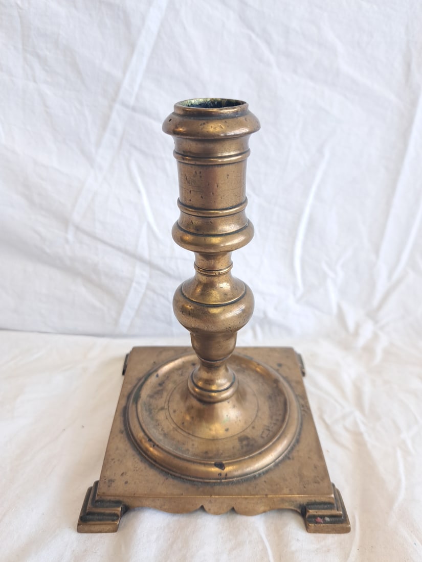 Heavy Brass Candlestick. (1 of 6)