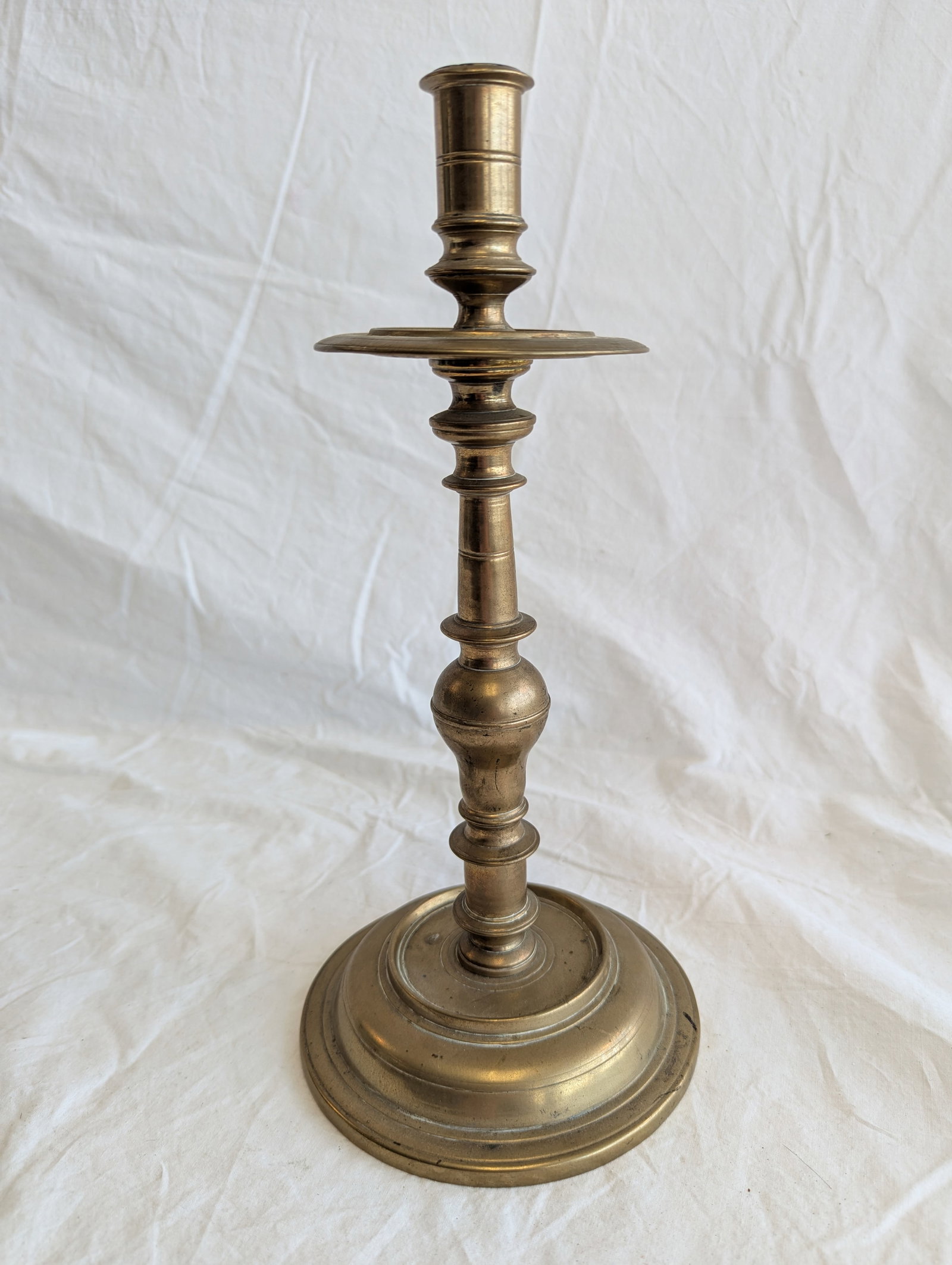 Heavy Brass Candlestick. (1 of 7)