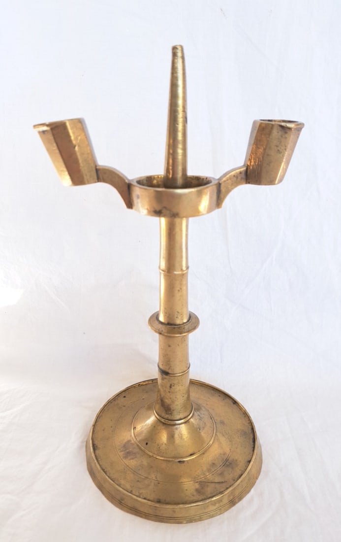 Very Rare 15th Century Gothic Two Socket Candle Holder (1 of 8)