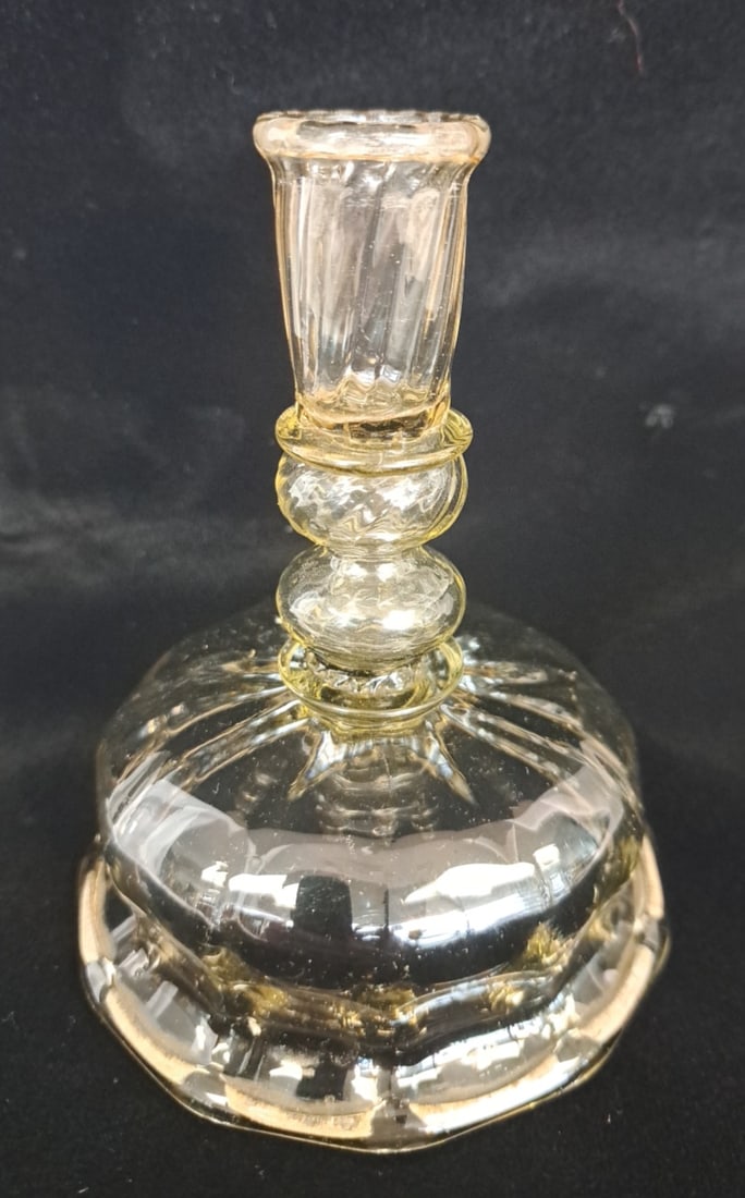 18th Century English Glass Candlestick- Diminutive (1 of 7)