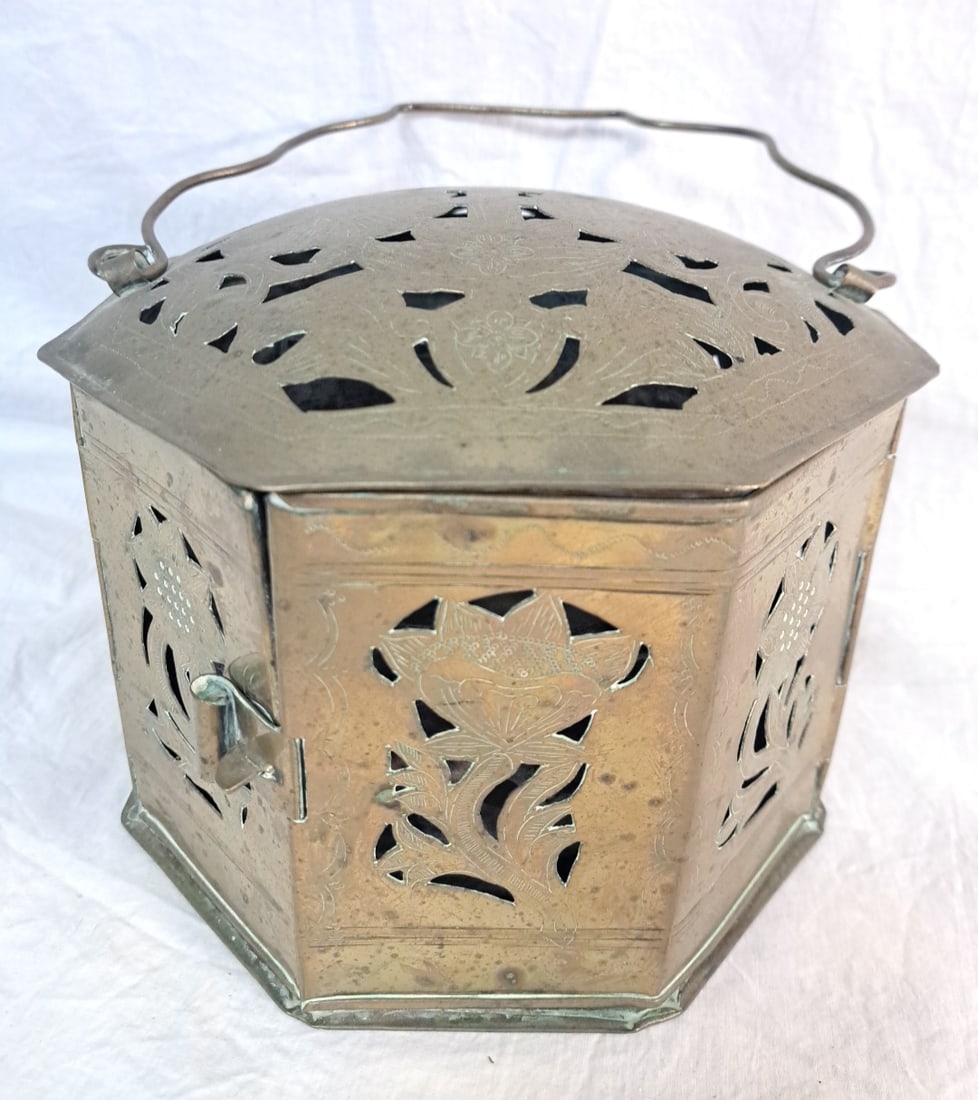 Early Dutch Brass Footwarmer Dated 1772 (1 of 10)