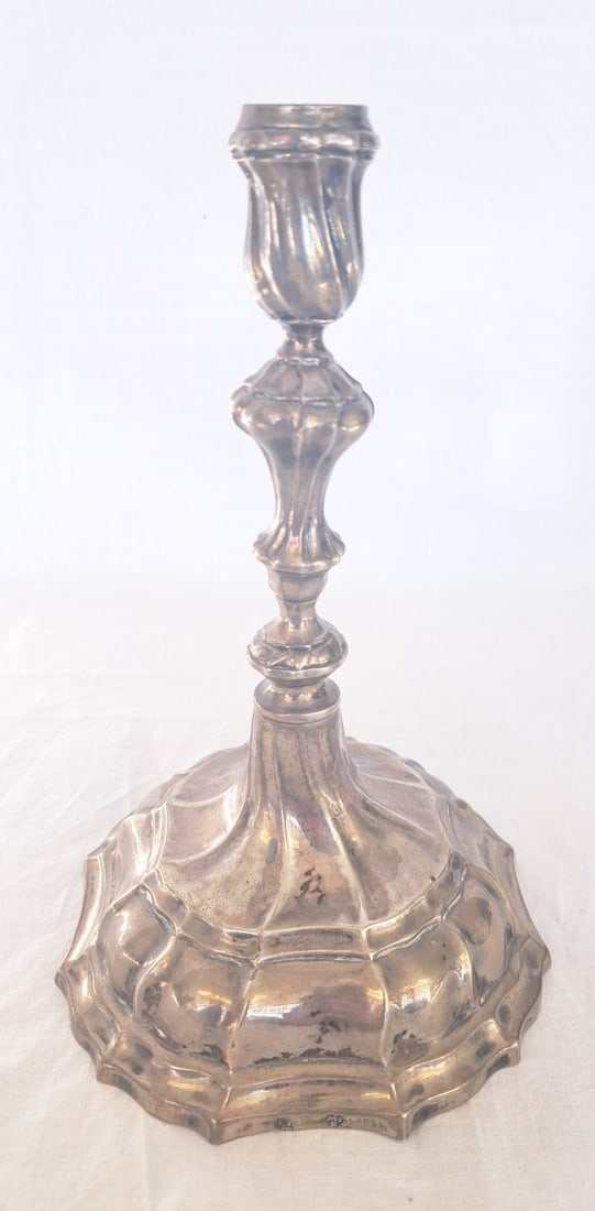 18th Century Silver Candlestick- Marked (1 of 7)