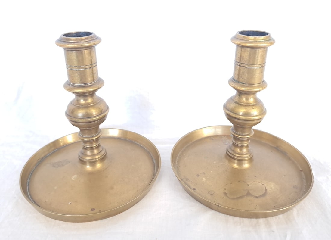 Pair of 17th Century Spanish Baroque Candlesticks (1 of 5)