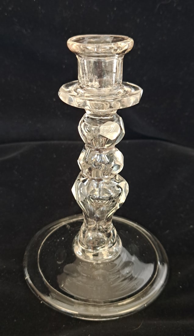 18th Century Miniature English Glass Candlestick (1 of 6)