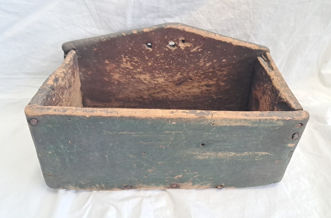 18th Century Wall Box in Original Paint (1 of 7)