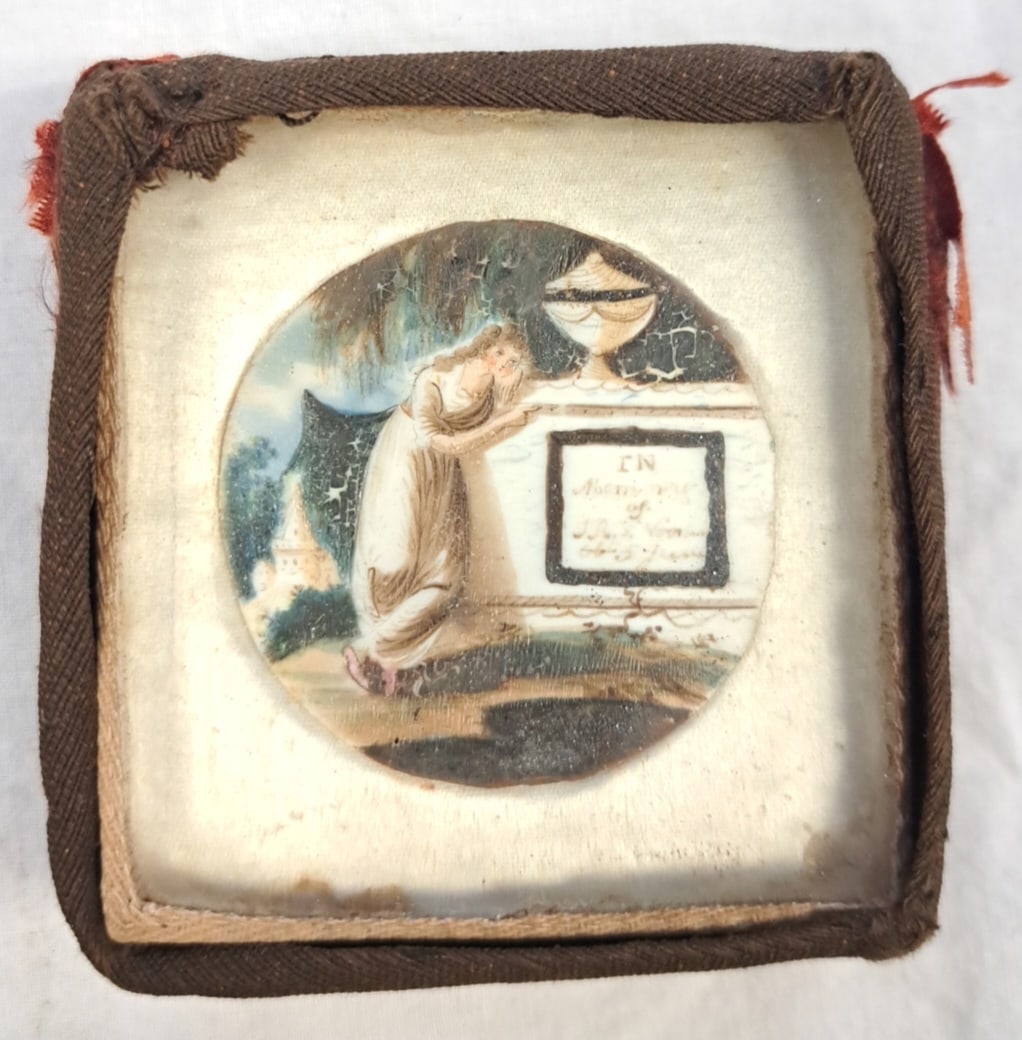 Early 19th Century Miniature Mourning Painting (1 of 7)