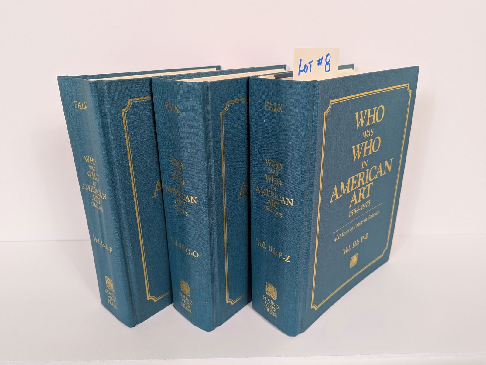 3 Vol Set of Books – Who Was Who in American Art 1564-1975 by Falk (1 of 3)