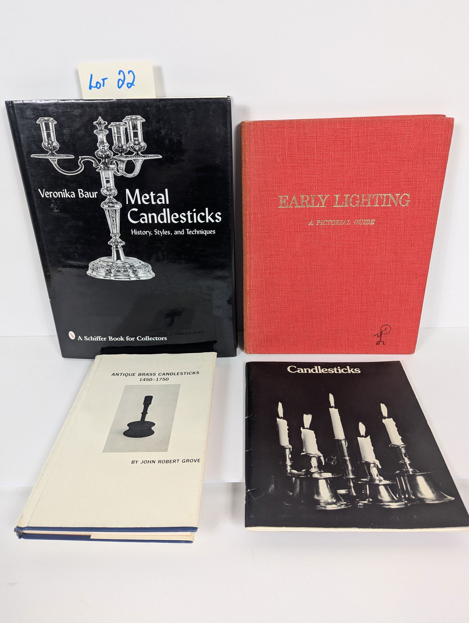 4 Books Relating to Antique Candlesticks & Lighting. (1 of 20)