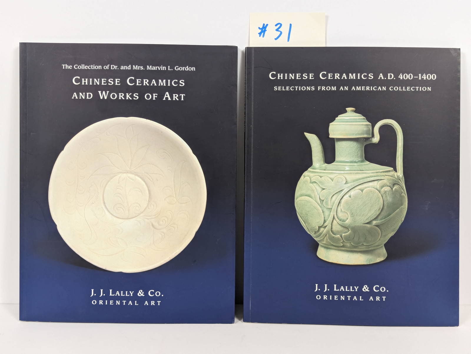 Two Books- J.J. Lally & Co. Oriental Art – Collection of M/M Marvin L Gordon & Chinese Ceramics