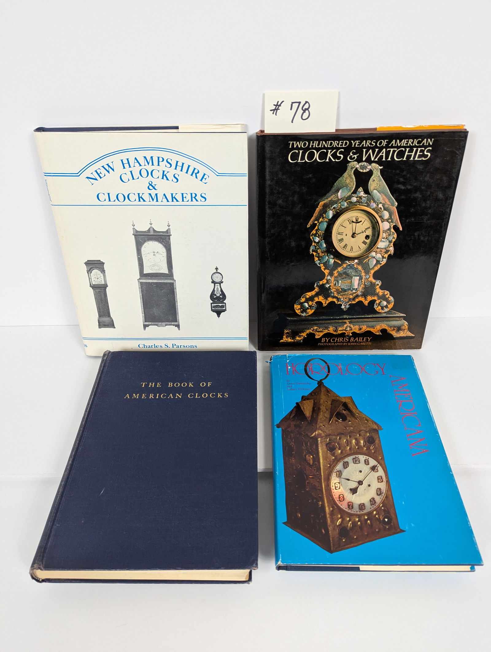 4 Books – Related to Clocks & Clockmakers, NH, Two Hundred Year, American, Horology Americana (1 of 20)