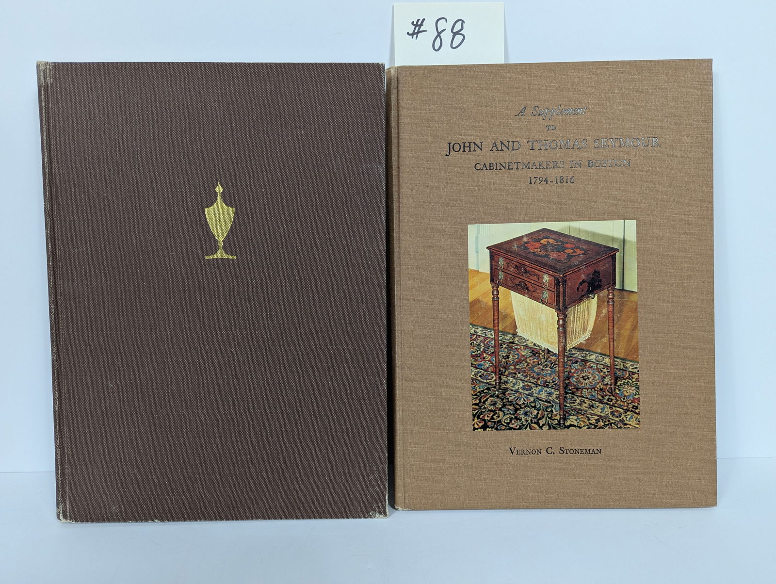Lot of 2 Books- John and Thomas Seymour Cabinetmakers in Boston & Supplement by Vernon C Stoneman (1 of 19)