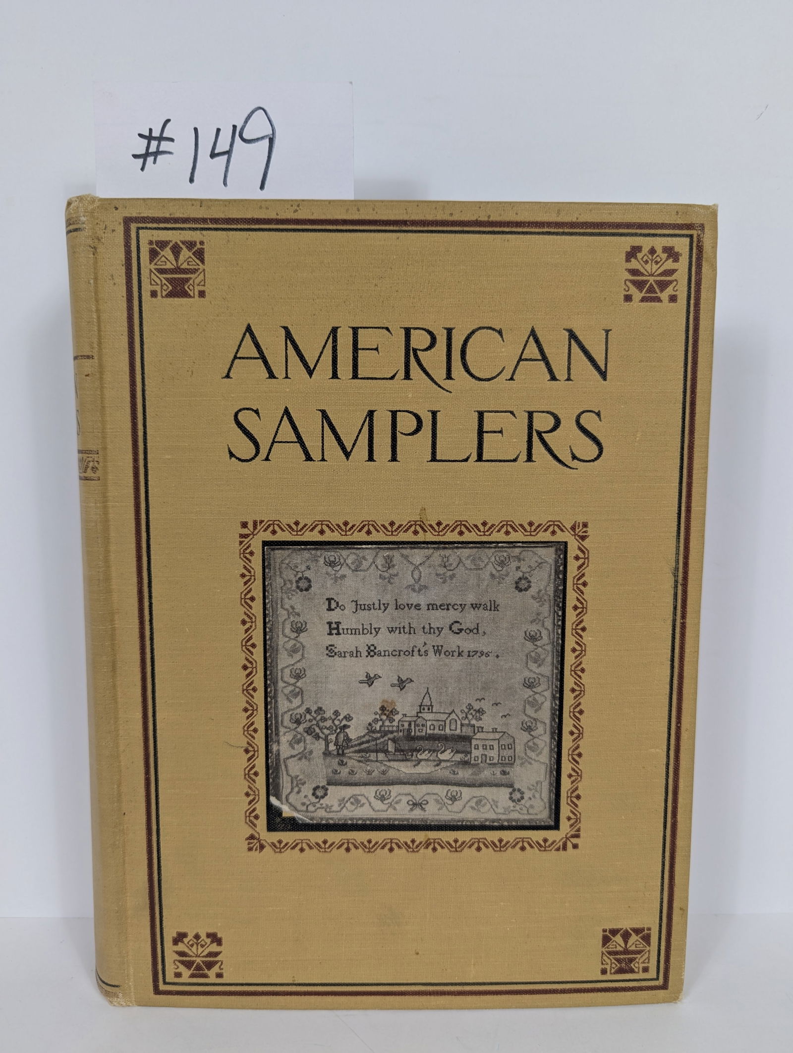 Amercian Samplers by Ethel S Bolton & Eva Johnston Coe: 1921