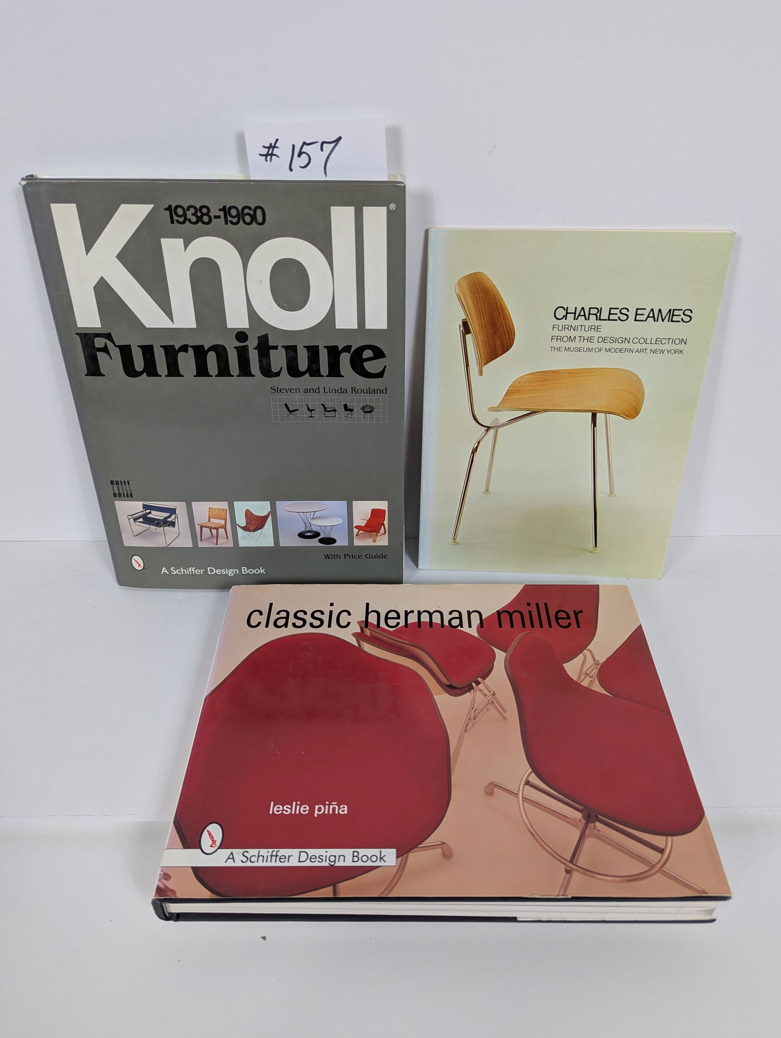 3 Books – Knoll, Herman Miller & Charles Eames: 3 Books – Knoll, Herman Miller & Charles Eames Charles Eames Furniture from the Design Collection, The Museum of Modern Art, NY 1981 Knoll Furniture 1938-1960 by Steven and Linda Rouland 1999 Classi