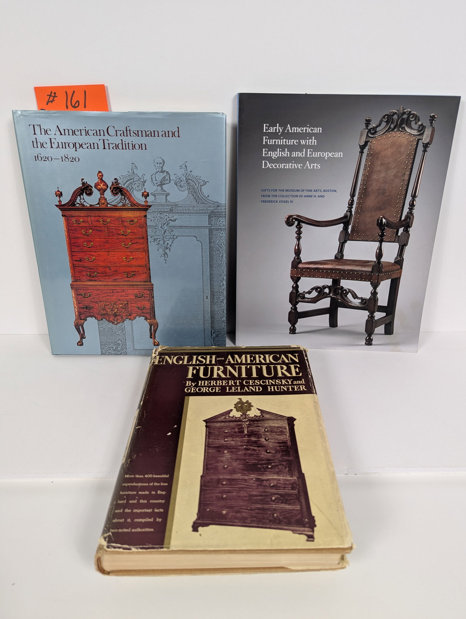 3 Books- Relating to American Furniture with European influence: 3 Books- Relating to American Furniture with European influence including: English and American Furniture by Herbert Cescinsky & George Leland Hunter English & American Furniture by Herbert Cescinsky 