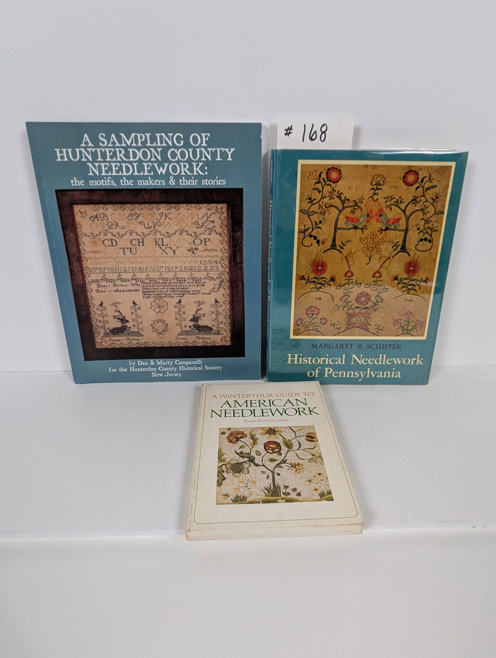 3 Books- Related to American Needlework – 2 regional Pennsylvania and new Jersey (1 of 19)
