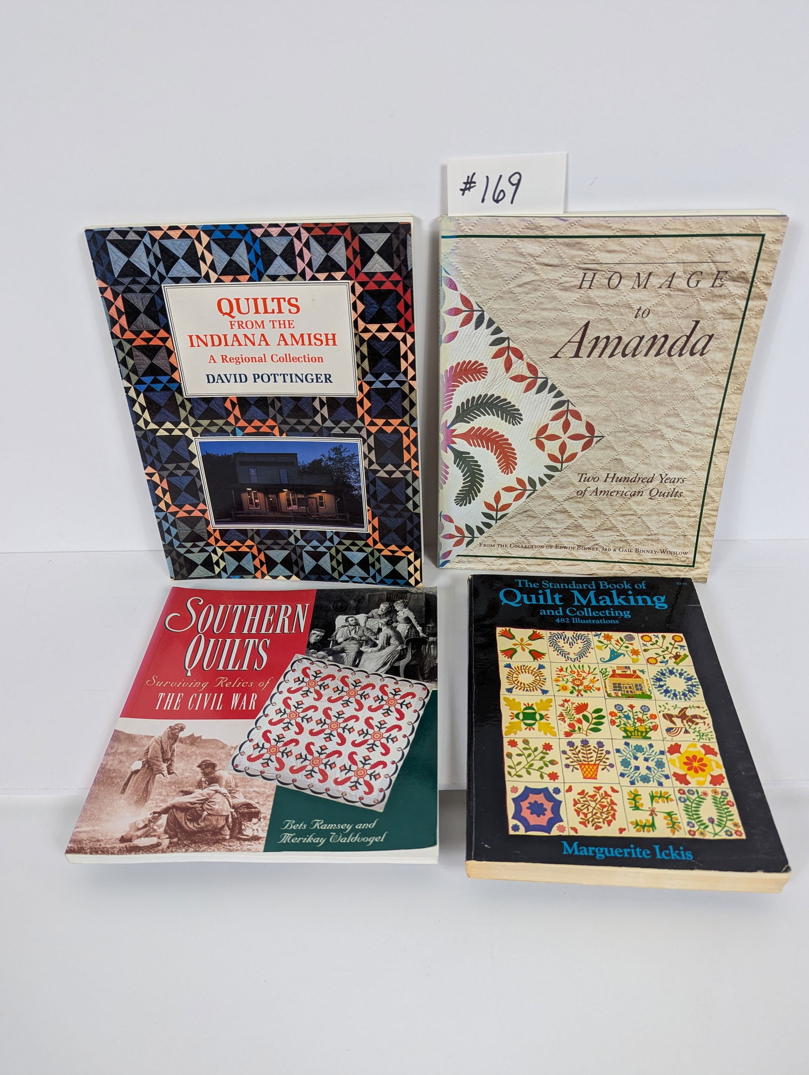 Lot of Four Books- Related to American Quilts and Quilt Makers: 4 Books- Related to American Quilts and Quilt Makers The Standard Book of Qulit making and Collecting by Marguerite Ickis 1949 Southern Quilts- Surviving Relics of The Civil War by Bets Ramsey and Mer