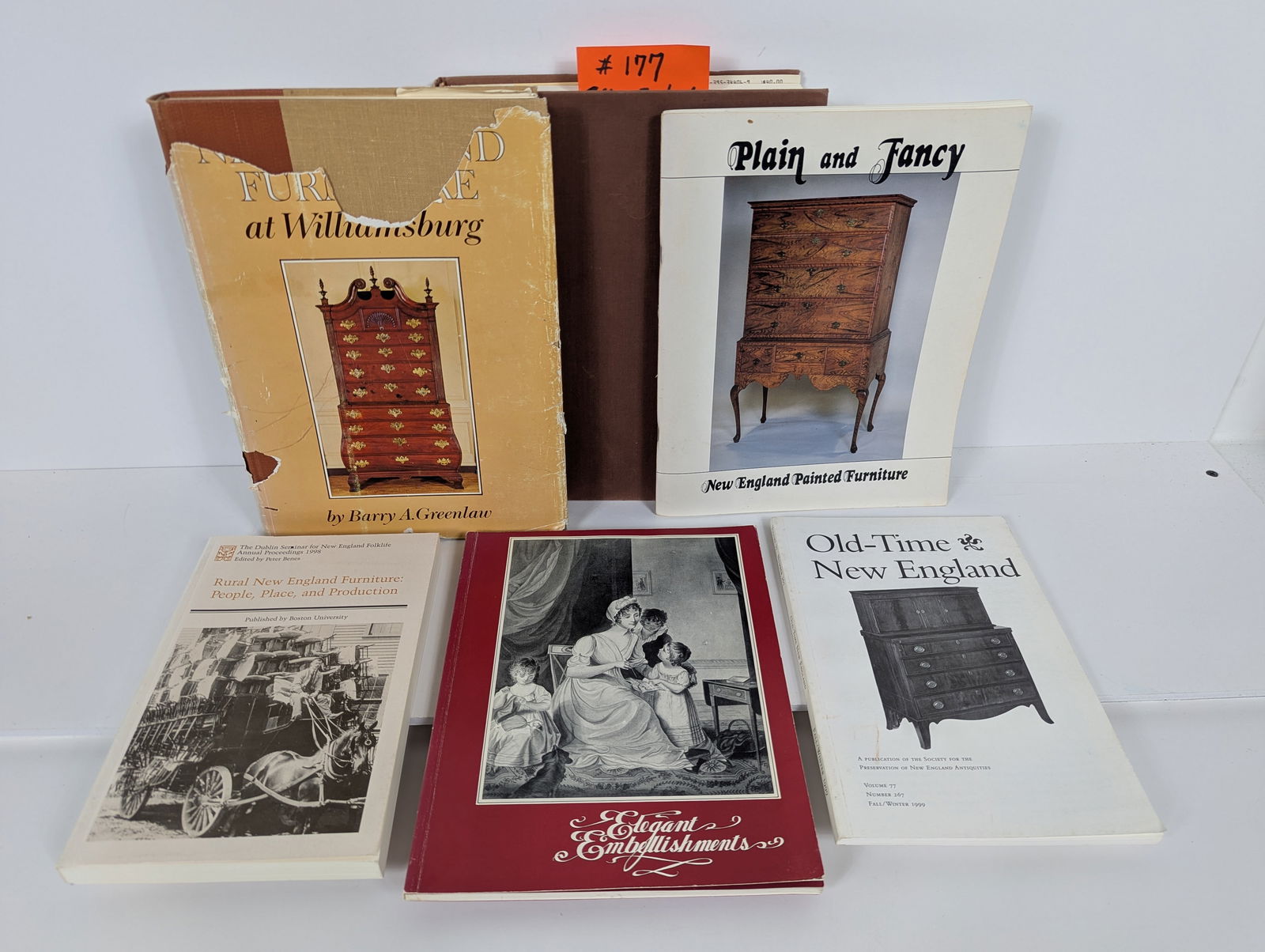 Lot of Six Books Related to New England Area Furniture (1 of 20)