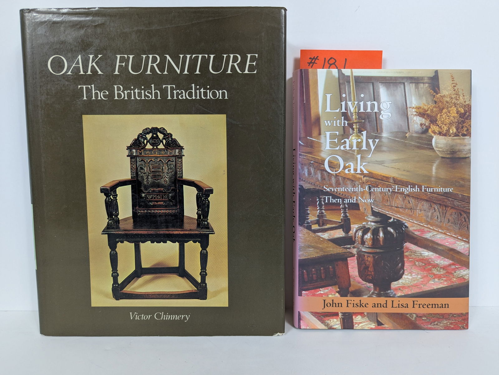 Lot of Two Books Related to Oak English Furniture: Oak Furniture- The British Tradition by victor Chinnery 1979 Living With Early Oak- 17th Century English Furniture Then and Now by john Fiske and Lisa Freeman 2005