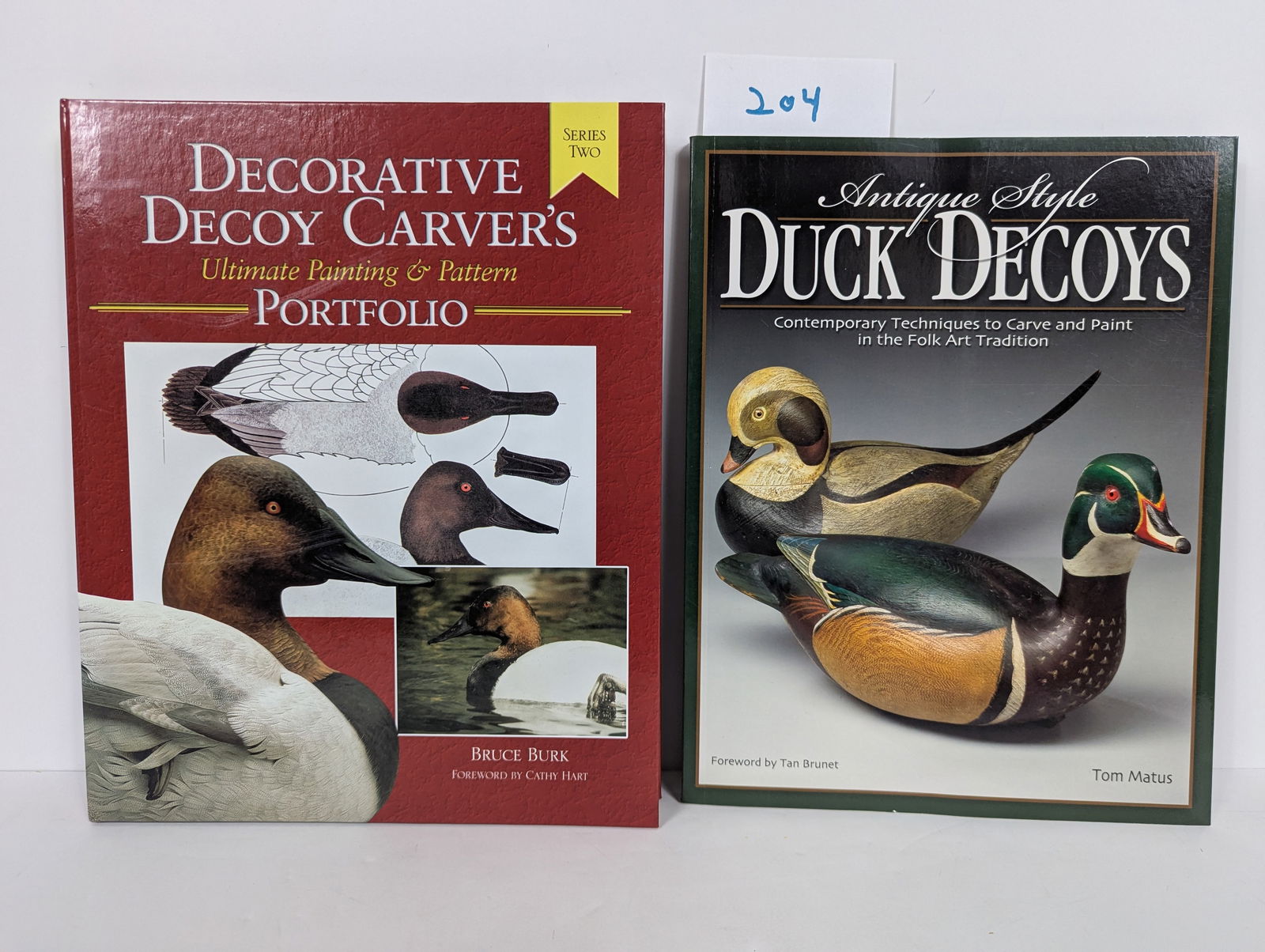 2 Books- related to Duck Decoys including Antique Style Duck Decoys by Tom Matus (1 of 19)