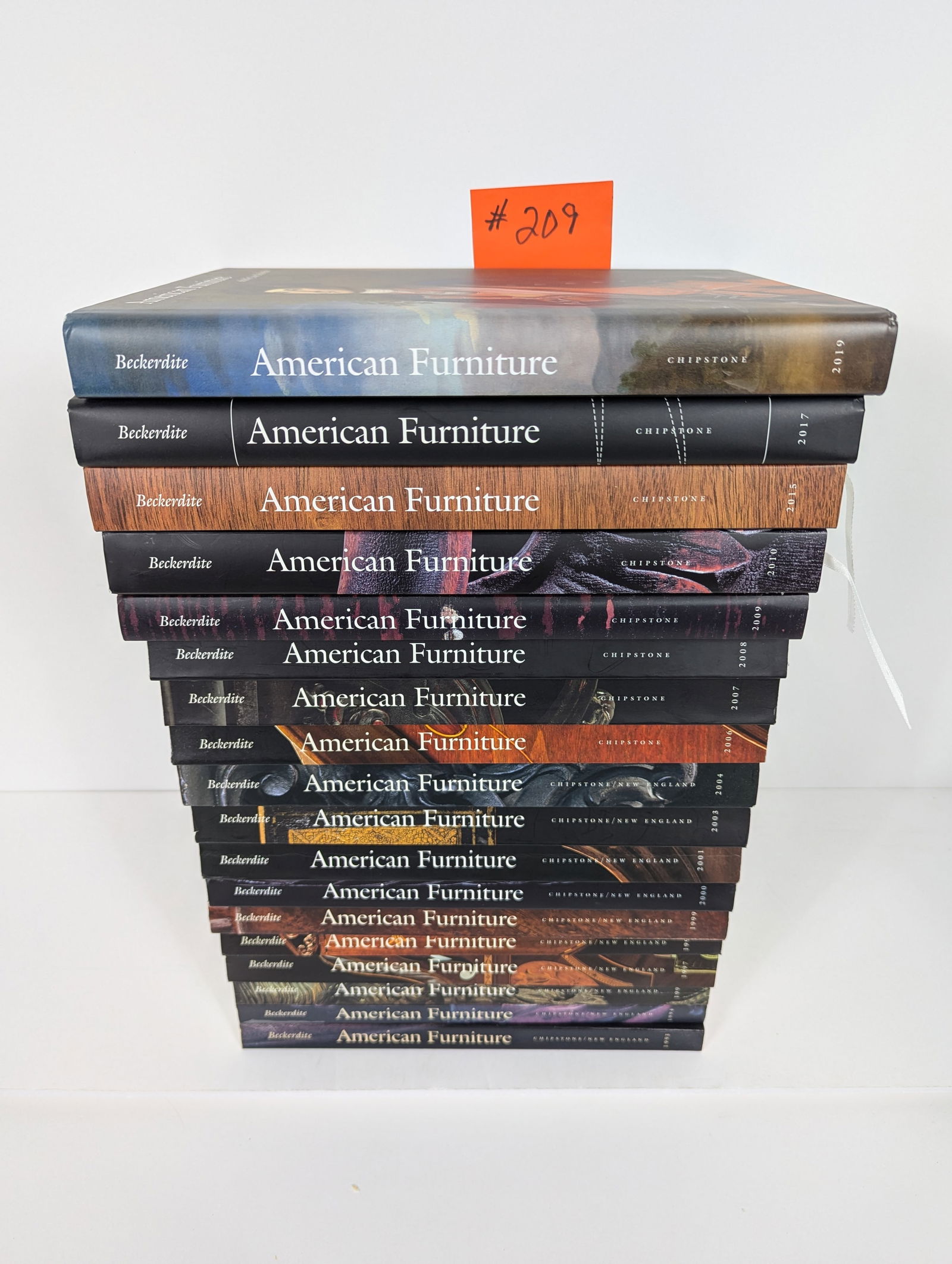 18 Book set yearly series of American Furniture Edited by Luke Beckerdi (1 of 12)