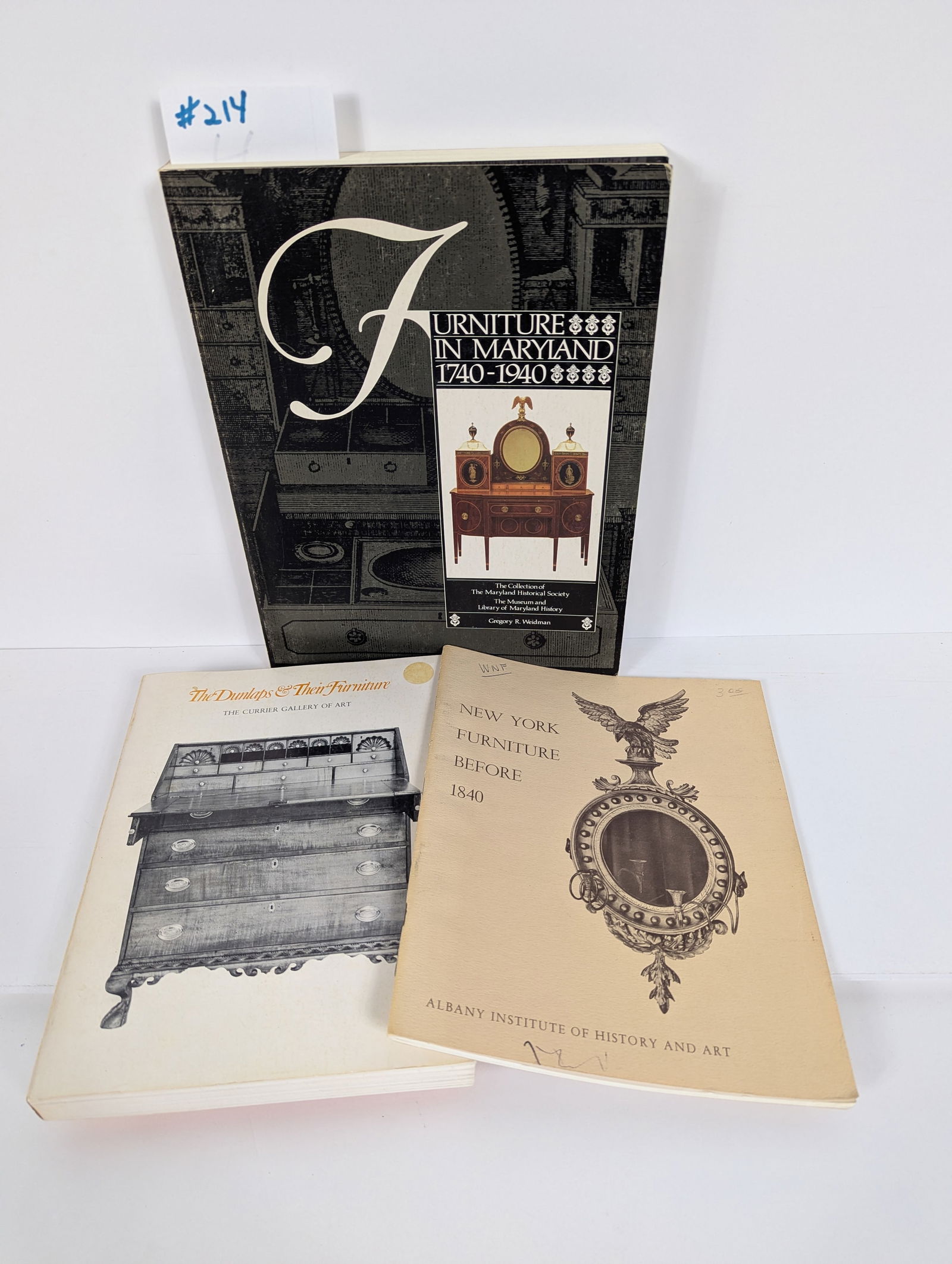 Lot of Three Books- Related to Northeast American Furniture including areas of NY, NH, and Maryland (1 of 20)