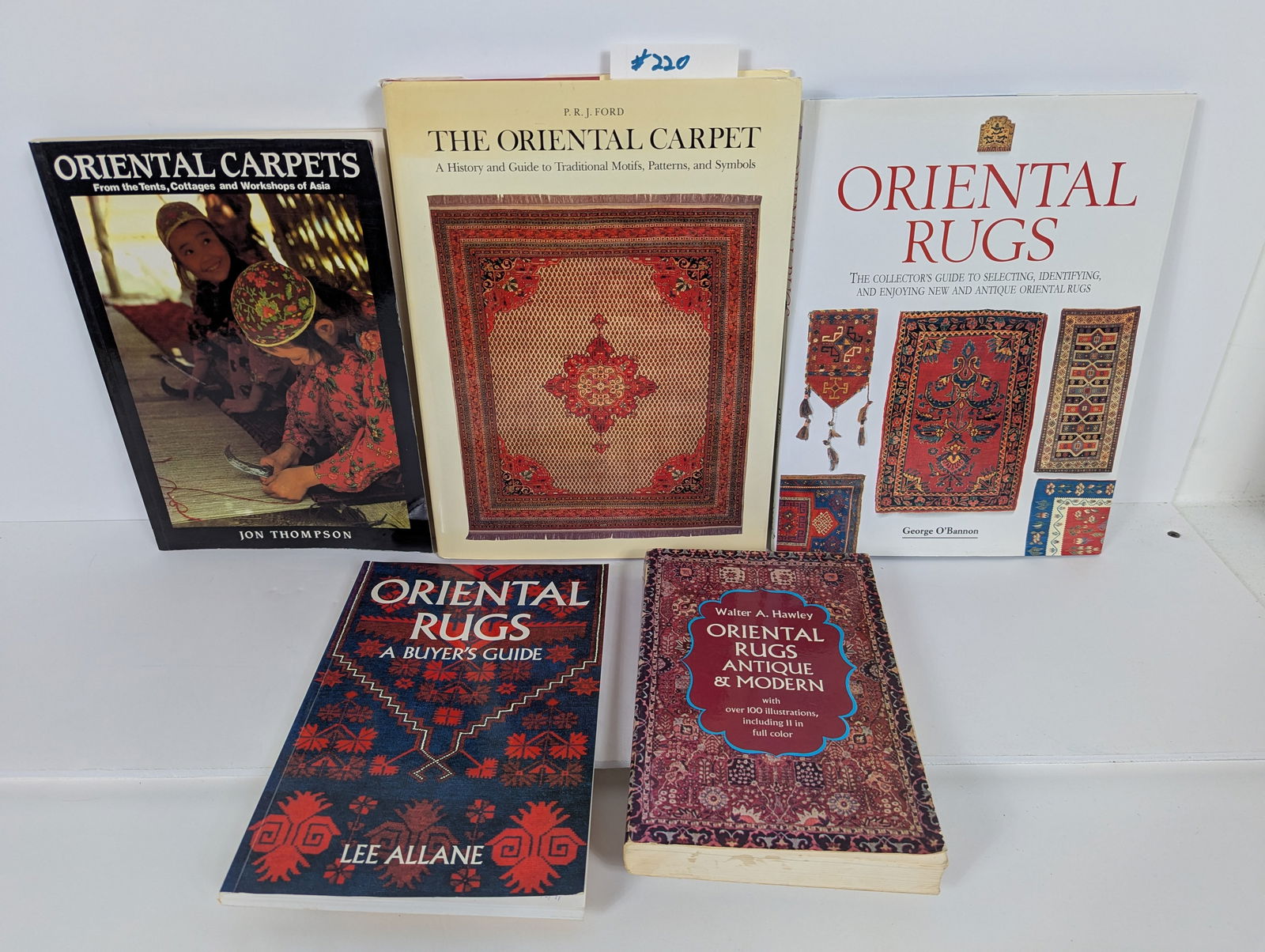 Lot of Five Books- Related to Oriental Rugs and Carpets (1 of 20)